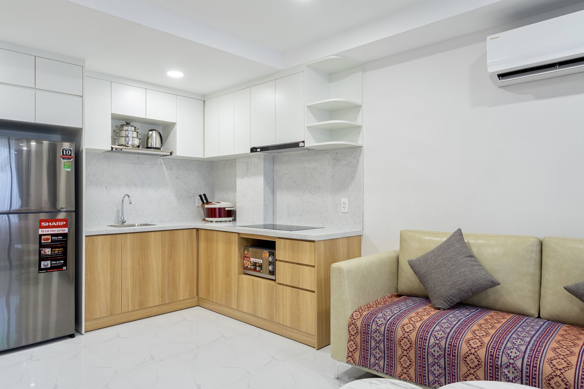 Bếp và giường